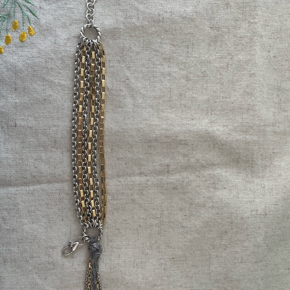 Elegant Two-Tone Chain Bracelet
